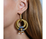 Load image into Gallery viewer, Jewelry Gold Double Hoop Earrings 
