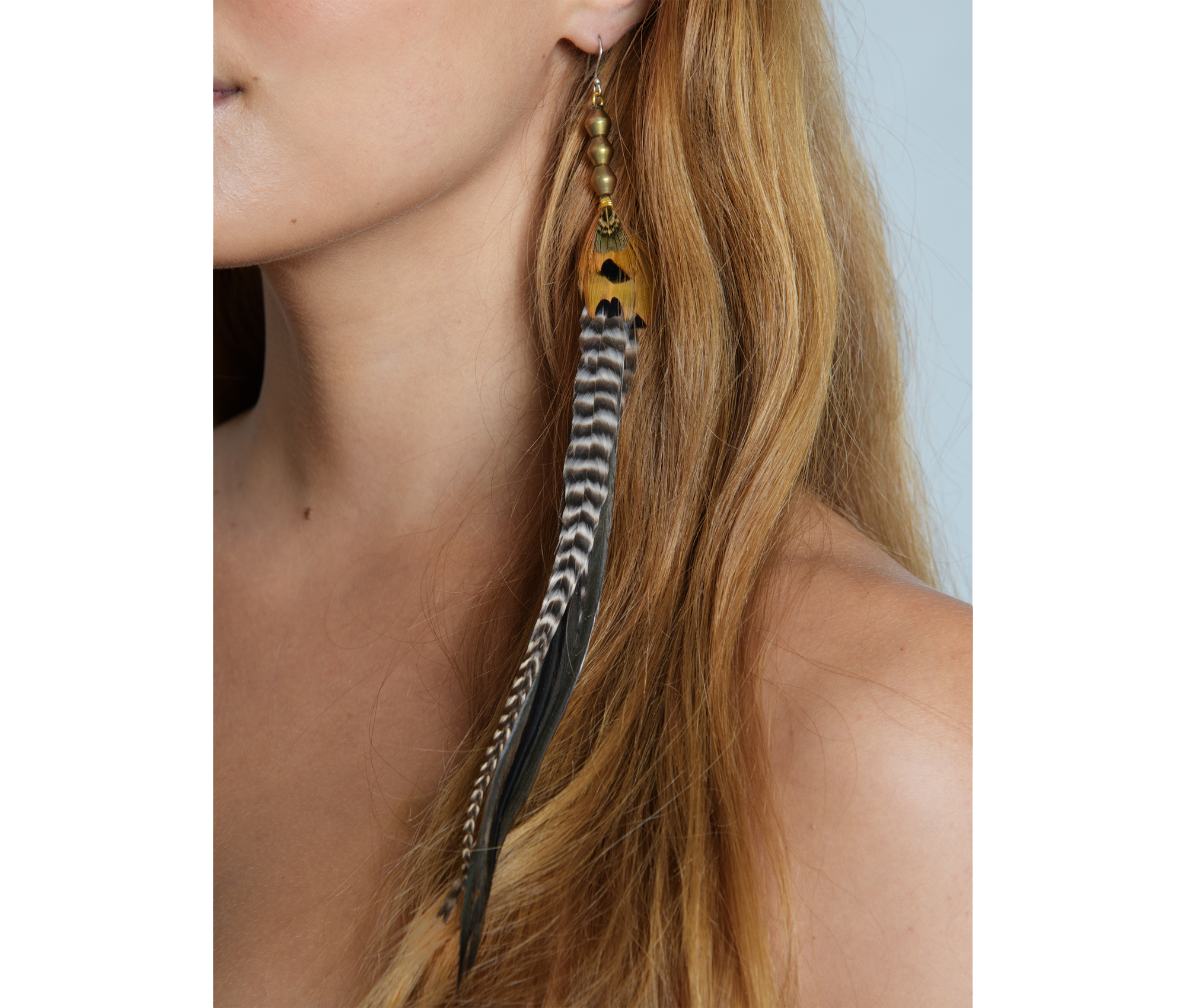 Feather 2025 long earrings