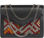 Load image into Gallery viewer, Handbag Red Moroccan Carpet Panel Bag 