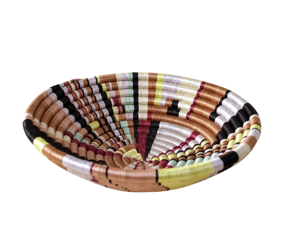 Home Decor Multicolor Woven Bowl