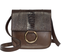 Handbag Coffee Ostrich Shin Crossbody Bag