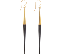 Jewelry Black Quill Dangle Earring