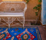 Load image into Gallery viewer, Home Decor Royal Blue Moroccan Rug 