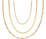 Load image into Gallery viewer, Jewelry Set of 3 Chains Necklace 