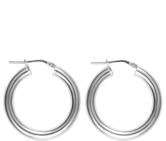 Jewelry Silver Small Hollow Hoops