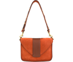 Load image into Gallery viewer, Accessories Burnt Orange Suede Shoulder Bag 