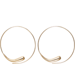 Load image into Gallery viewer, Jewelry Teardrop Threader Hoops 