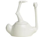 Load image into Gallery viewer, Home Decor White Gloss Upside Down Ostrich Jar 