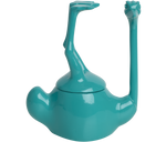 Load image into Gallery viewer, Home Decor Teal Gloss Upside Down Ostrich Jar 