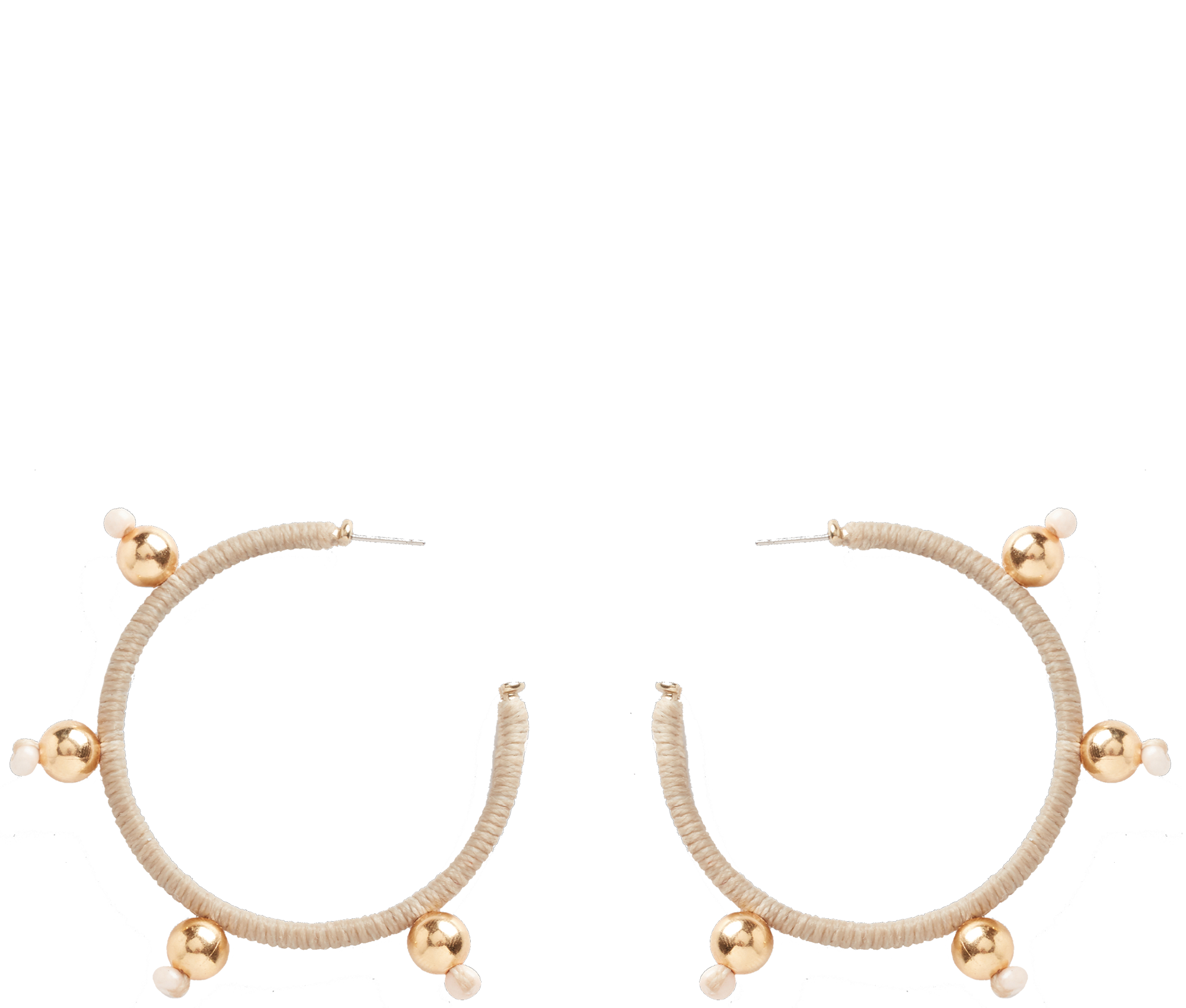 Ethical Wrapped Dot Hoops - Keentu