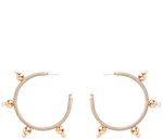 Load image into Gallery viewer, Ethical Wrapped Dot Hoops - Keentu 