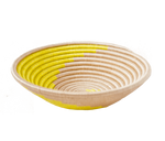 Load image into Gallery viewer, Home Decor Yellow Swirl Woven Bowl 